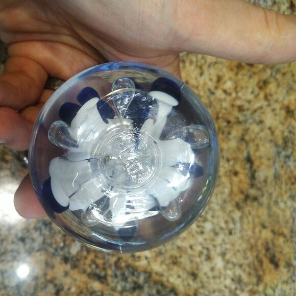 ESTATE LOT ARTIST SIGNED ART GLASS PERFUME BOTTLE PEN HOLDER SET BOB ST CLAIR - Picture 7 of 7